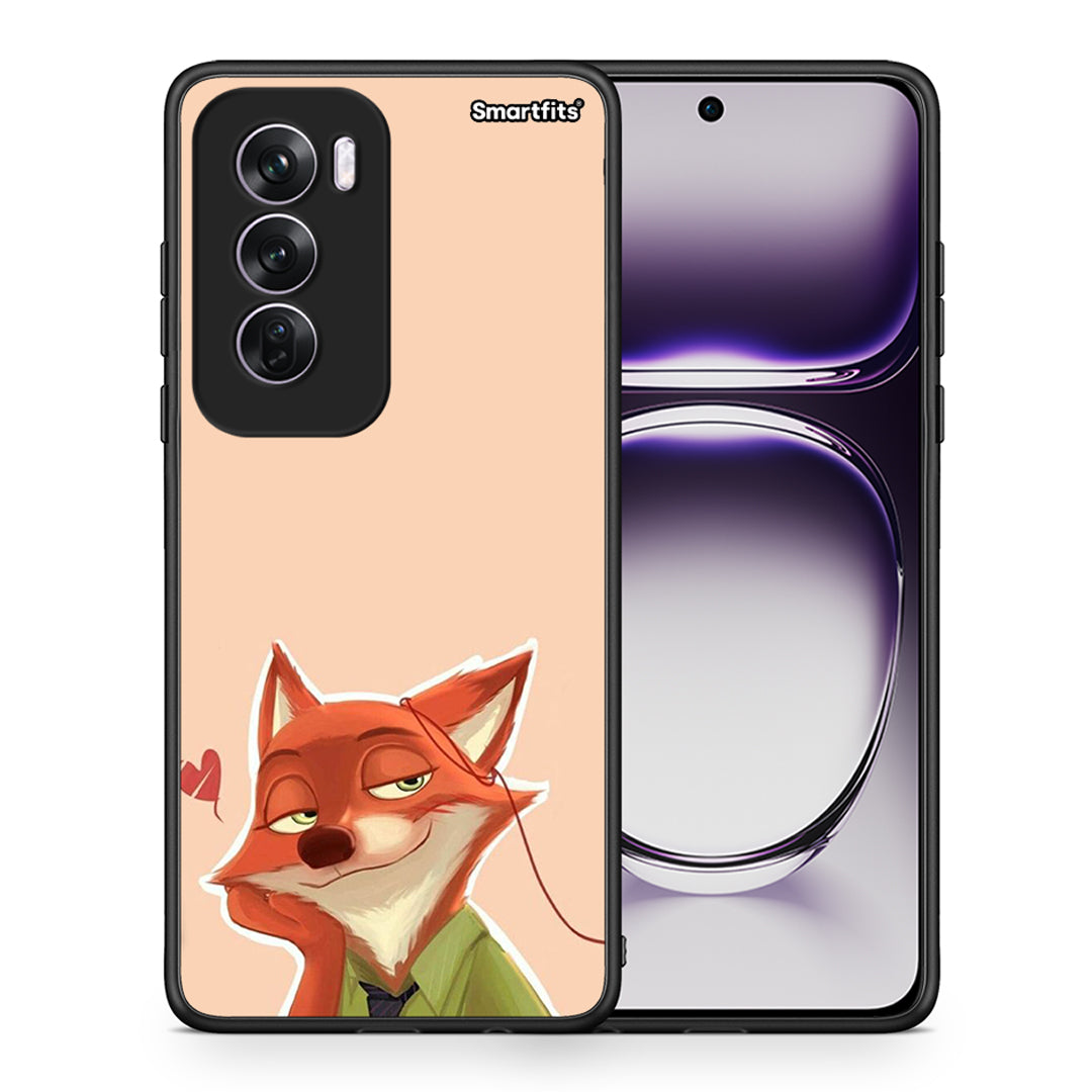 Θήκη Oppo Reno12 Pro Nick Wilde And Judy Hopps Love 1 από τη Smartfits με σχέδιο στο πίσω μέρος και μαύρο περίβλημα | Oppo Reno12 Pro Nick Wilde And Judy Hopps Love 1 case with colorful back and black bezels