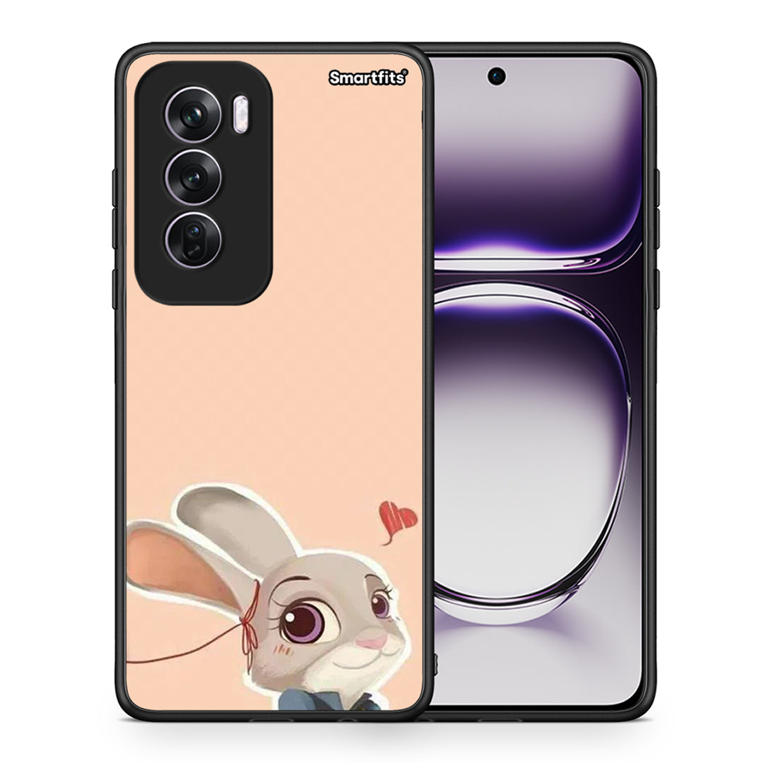 Θήκη Oppo Reno12 Pro Nick Wilde And Judy Hopps Love 2 από τη Smartfits με σχέδιο στο πίσω μέρος και μαύρο περίβλημα | Oppo Reno12 Pro Nick Wilde And Judy Hopps Love 2 case with colorful back and black bezels