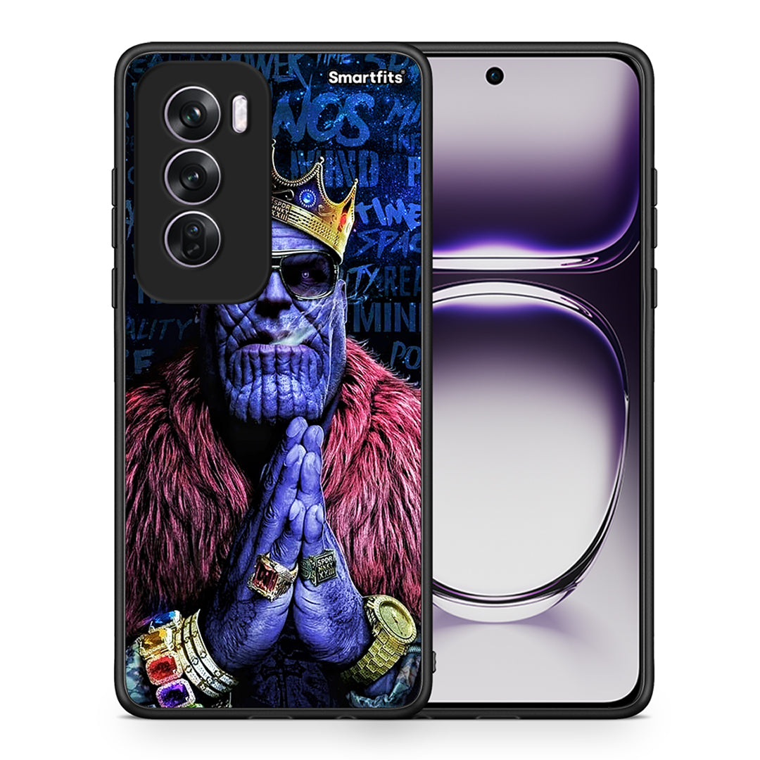 Θήκη Oppo Reno12 Pro Thanos PopArt από τη Smartfits με σχέδιο στο πίσω μέρος και μαύρο περίβλημα | Oppo Reno12 Pro Thanos PopArt case with colorful back and black bezels