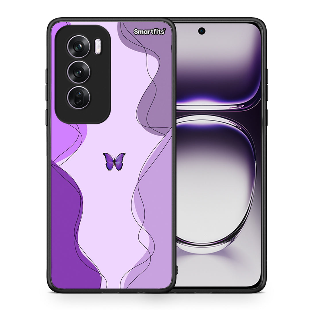 Purple Mariposa - Oppo Reno12 Pro θήκη