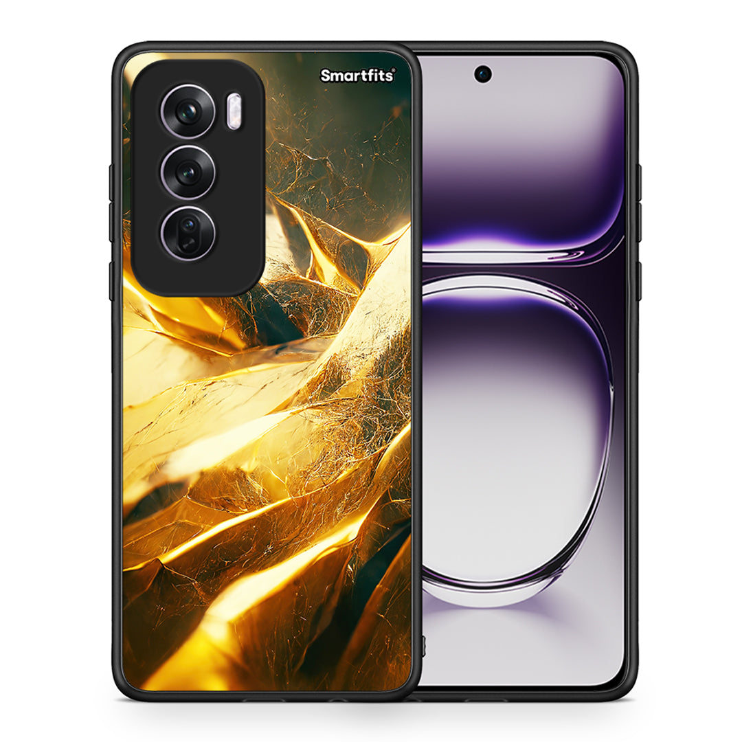 Θήκη Oppo Reno12 Pro Real Gold από τη Smartfits με σχέδιο στο πίσω μέρος και μαύρο περίβλημα | Oppo Reno12 Pro Real Gold case with colorful back and black bezels