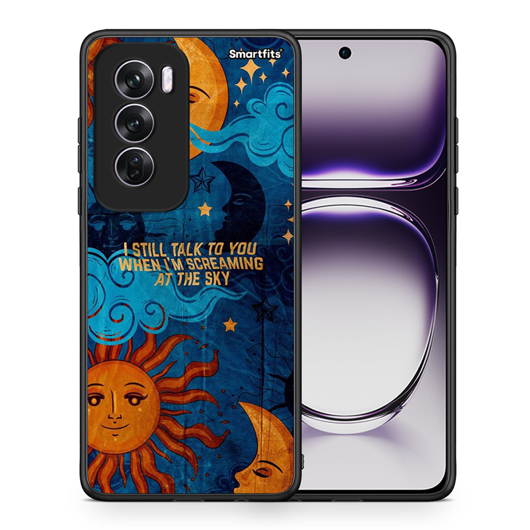 Θήκη Oppo Reno12 Pro Screaming Sky από τη Smartfits με σχέδιο στο πίσω μέρος και μαύρο περίβλημα | Oppo Reno12 Pro Screaming Sky case with colorful back and black bezels