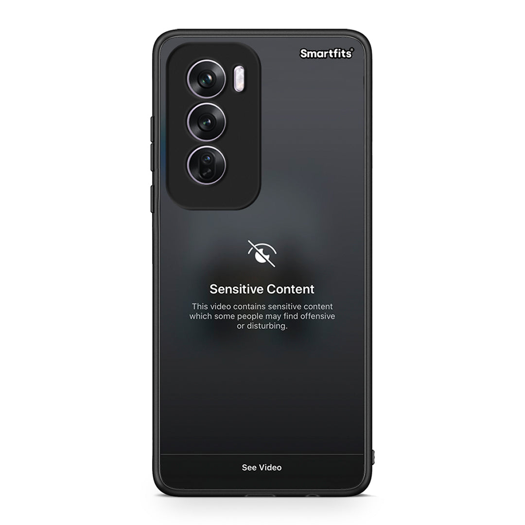 Oppo Reno12 Pro Sensitive Content θήκη από τη Smartfits με σχέδιο στο πίσω μέρος και μαύρο περίβλημα | Smartphone case with colorful back and black bezels by Smartfits