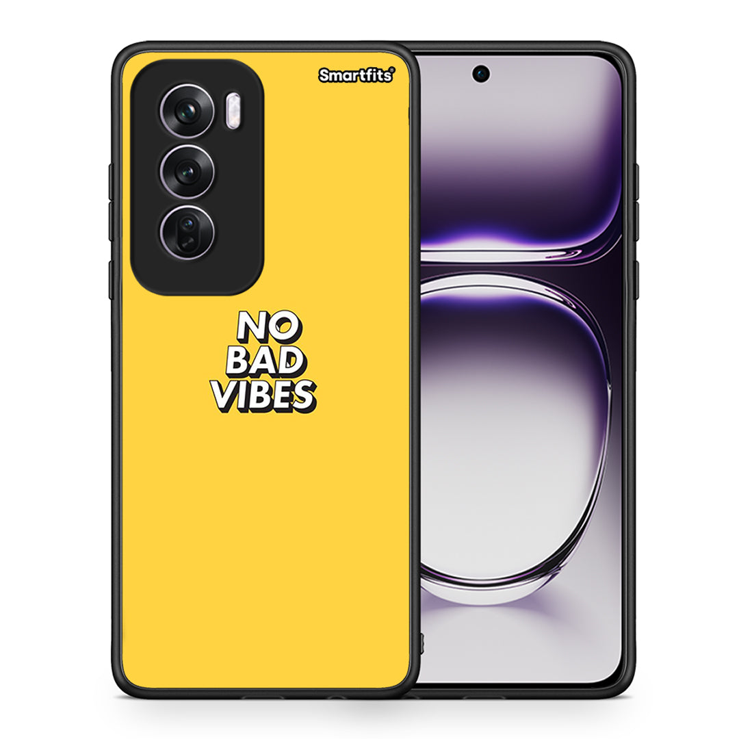 Θήκη Oppo Reno12 Pro Vibes Text από τη Smartfits με σχέδιο στο πίσω μέρος και μαύρο περίβλημα | Oppo Reno12 Pro Vibes Text case with colorful back and black bezels