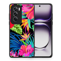 Thumbnail for Θήκη Oppo Reno12 Pro Tropical Flowers από τη Smartfits με σχέδιο στο πίσω μέρος και μαύρο περίβλημα | Oppo Reno12 Pro Tropical Flowers case with colorful back and black bezels