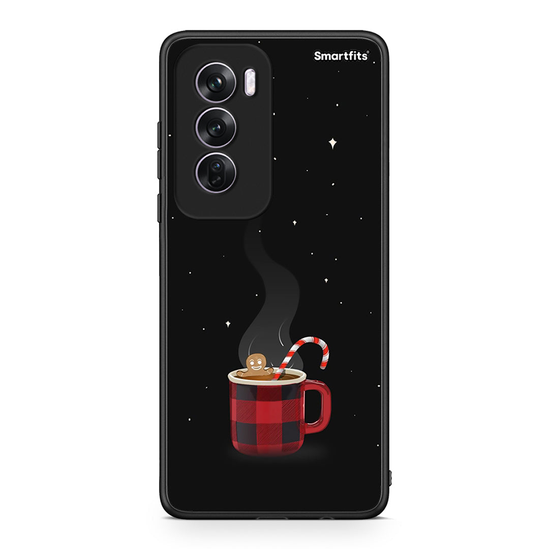 Oppo Reno12 Pro Xmas Bathing θήκη από τη Smartfits με σχέδιο στο πίσω μέρος και μαύρο περίβλημα | Smartphone case with colorful back and black bezels by Smartfits