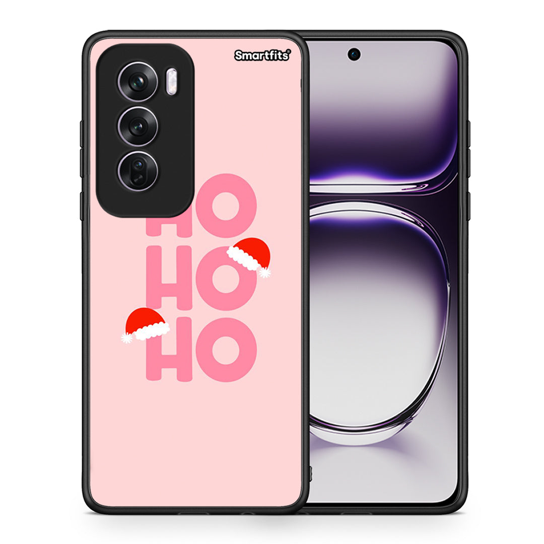 Θήκη Oppo Reno12 Pro Xmas Ho Ho Ho από τη Smartfits με σχέδιο στο πίσω μέρος και μαύρο περίβλημα | Oppo Reno12 Pro Xmas Ho Ho Ho case with colorful back and black bezels