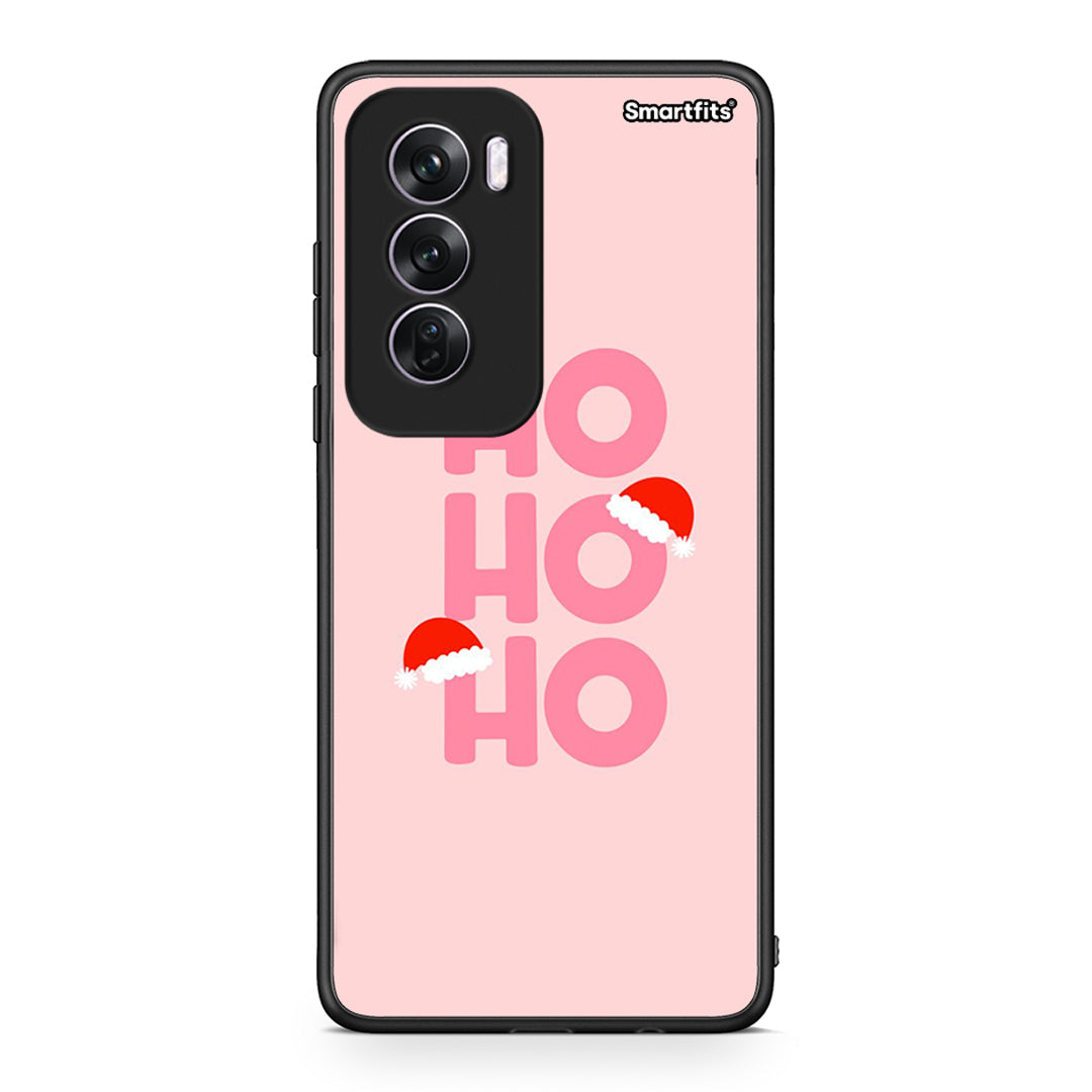 Oppo Reno12 Pro Xmas Ho Ho Ho θήκη από τη Smartfits με σχέδιο στο πίσω μέρος και μαύρο περίβλημα | Smartphone case with colorful back and black bezels by Smartfits