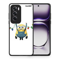 Thumbnail for Θήκη Oppo Reno12 Pro Xmas Minion Lights από τη Smartfits με σχέδιο στο πίσω μέρος και μαύρο περίβλημα | Oppo Reno12 Pro Xmas Minion Lights case with colorful back and black bezels