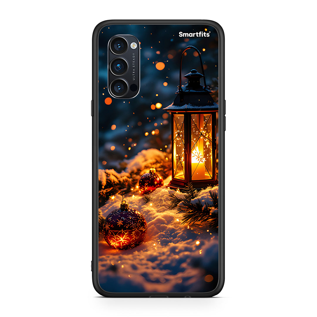 Oppo Reno4 Pro 5G Christmas Ornaments θήκη από τη Smartfits με σχέδιο στο πίσω μέρος και μαύρο περίβλημα | Smartphone case with colorful back and black bezels by Smartfits