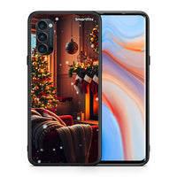 Thumbnail for Θήκη Oppo Reno4 Pro 5G Home For Christmas από τη Smartfits με σχέδιο στο πίσω μέρος και μαύρο περίβλημα | Oppo Reno4 Pro 5G Home For Christmas case with colorful back and black bezels