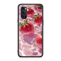 Thumbnail for Oppo Reno4 Pro 5G Juicy Strawberries θήκη από τη Smartfits με σχέδιο στο πίσω μέρος και μαύρο περίβλημα | Smartphone case with colorful back and black bezels by Smartfits