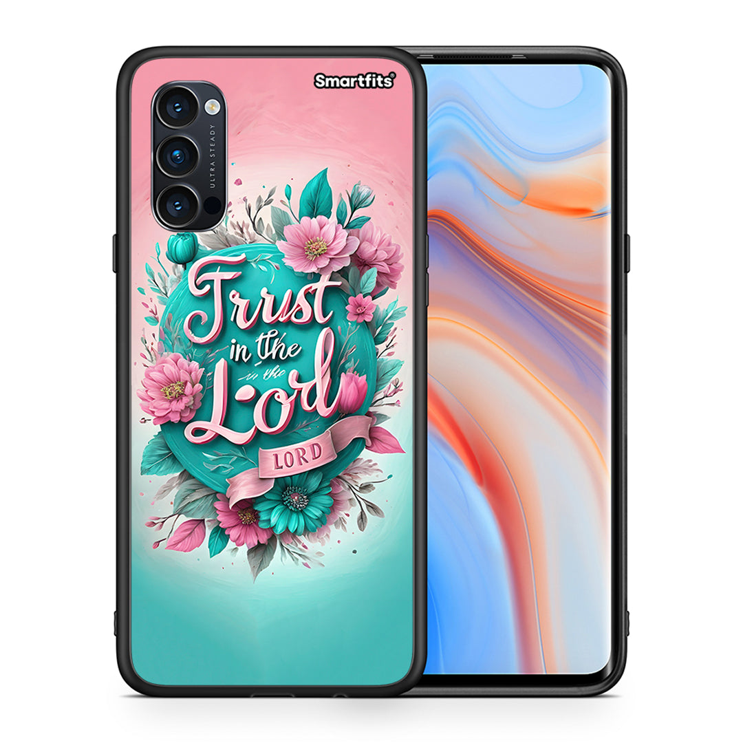 Θήκη Oppo Reno4 Pro 5G Lord Trust από τη Smartfits με σχέδιο στο πίσω μέρος και μαύρο περίβλημα | Oppo Reno4 Pro 5G Lord Trust case with colorful back and black bezels