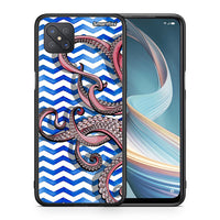 Thumbnail for Θήκη Oppo Reno4 Z 5G Chevron Devilfish από τη Smartfits με σχέδιο στο πίσω μέρος και μαύρο περίβλημα | Oppo Reno4 Z 5G Chevron Devilfish case with colorful back and black bezels