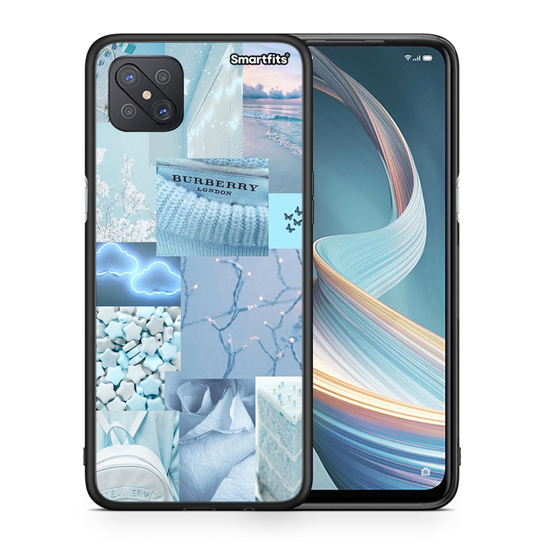 Θήκη Oppo Reno4 Z 5G Ciel Aesthetic Collage από τη Smartfits με σχέδιο στο πίσω μέρος και μαύρο περίβλημα | Oppo Reno4 Z 5G Ciel Aesthetic Collage case with colorful back and black bezels