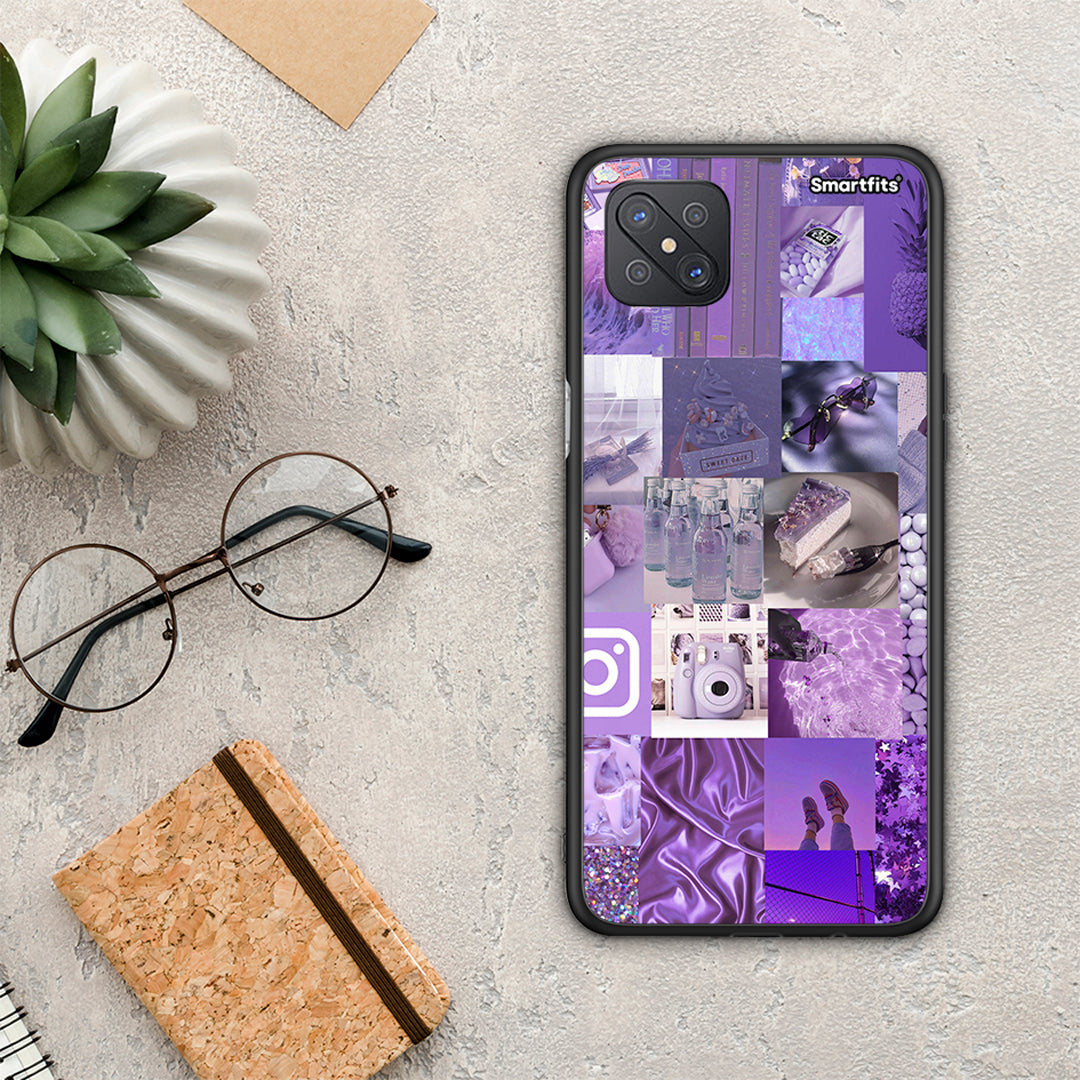 Purple Aesthetic Collage - Oppo Reno4 Z 5G / A92s θήκη