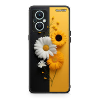 Thumbnail for Θήκη Oppo Reno7 Lite Yellow Daisies από τη Smartfits με σχέδιο στο πίσω μέρος και μαύρο περίβλημα | Oppo Reno7 Lite Yellow Daisies Case with Colorful Back and Black Bezels