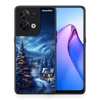 Thumbnail for Θήκη Oppo Reno8 5G Christmas Scenery από τη Smartfits με σχέδιο στο πίσω μέρος και μαύρο περίβλημα | Oppo Reno8 5G Christmas Scenery Case with Colorful Back and Black Bezels