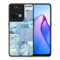 Thumbnail for Θήκη Oppo Reno8 5G Ciel Aesthetic Collage από τη Smartfits με σχέδιο στο πίσω μέρος και μαύρο περίβλημα | Oppo Reno8 5G Ciel Aesthetic Collage Case with Colorful Back and Black Bezels