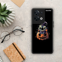 Thumbnail for Θήκη Oppo Reno8 5G Halloween Stitch από τη Smartfits με σχέδιο στο πίσω μέρος και μαύρο περίβλημα | Oppo Reno8 5G Halloween Stitch Case with Colorful Back and Black Bezels