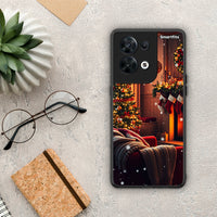 Thumbnail for Θήκη Oppo Reno8 5G Home For Christmas από τη Smartfits με σχέδιο στο πίσω μέρος και μαύρο περίβλημα | Oppo Reno8 5G Home For Christmas Case with Colorful Back and Black Bezels