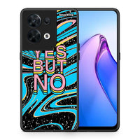 Thumbnail for Θήκη Oppo Reno8 5G Yes But No από τη Smartfits με σχέδιο στο πίσω μέρος και μαύρο περίβλημα | Oppo Reno8 5G Yes But No Case with Colorful Back and Black Bezels