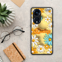 Thumbnail for Θήκη Oppo Reno8T 5G / A98 Bubble Daisies από τη Smartfits με σχέδιο στο πίσω μέρος και μαύρο περίβλημα | Oppo Reno8T 5G / A98 Bubble Daisies Case with Colorful Back and Black Bezels