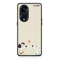 Thumbnail for Θήκη Oppo A98 Dalmatians Love από τη Smartfits με σχέδιο στο πίσω μέρος και μαύρο περίβλημα | Oppo A98 Dalmatians Love Case with Colorful Back and Black Bezels