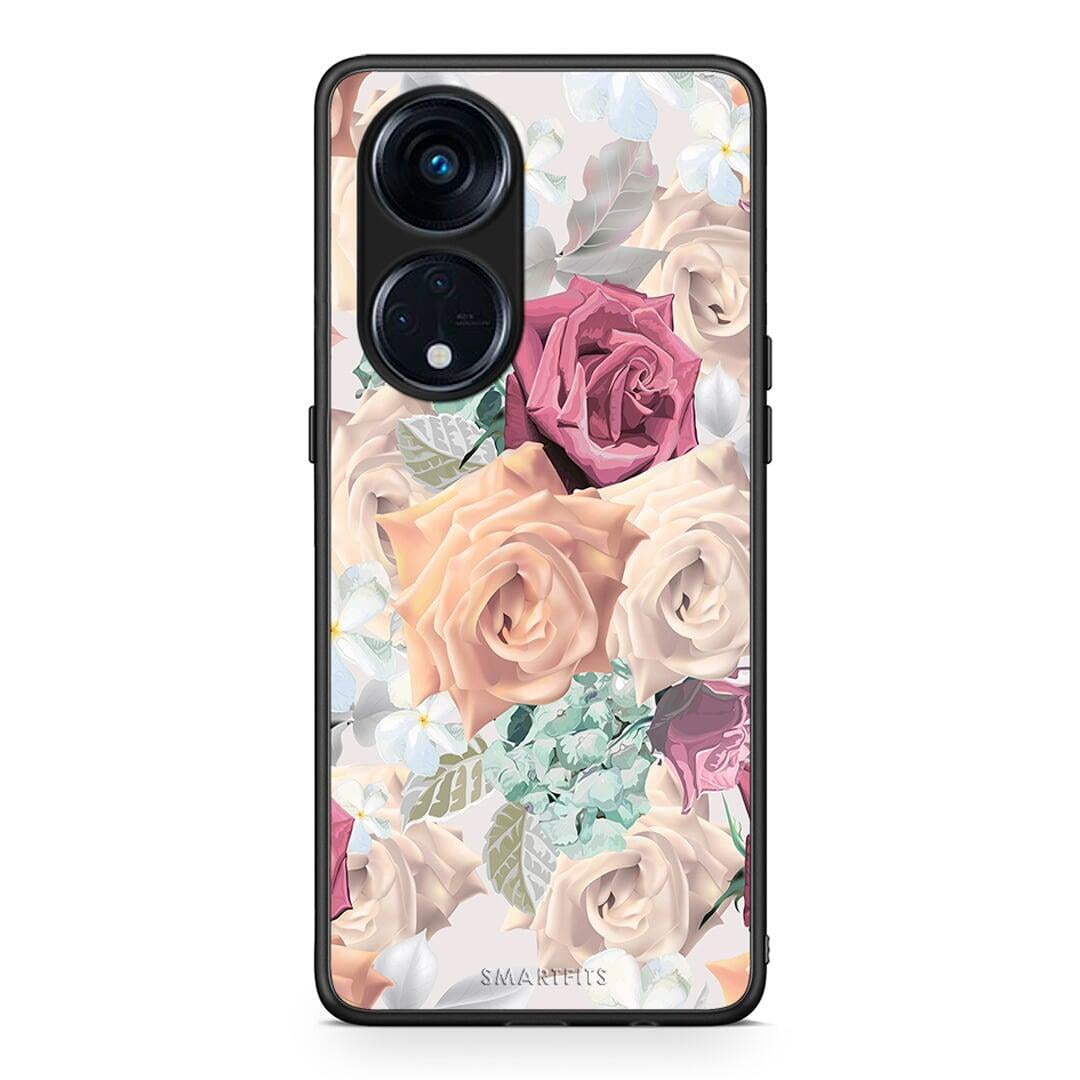 Θήκη Oppo A98 Floral Bouquet από τη Smartfits με σχέδιο στο πίσω μέρος και μαύρο περίβλημα | Oppo A98 Floral Bouquet Case with Colorful Back and Black Bezels