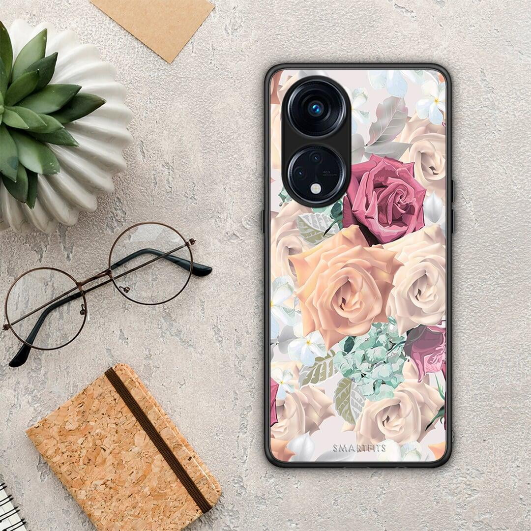 Θήκη Oppo A98 Floral Bouquet από τη Smartfits με σχέδιο στο πίσω μέρος και μαύρο περίβλημα | Oppo A98 Floral Bouquet Case with Colorful Back and Black Bezels