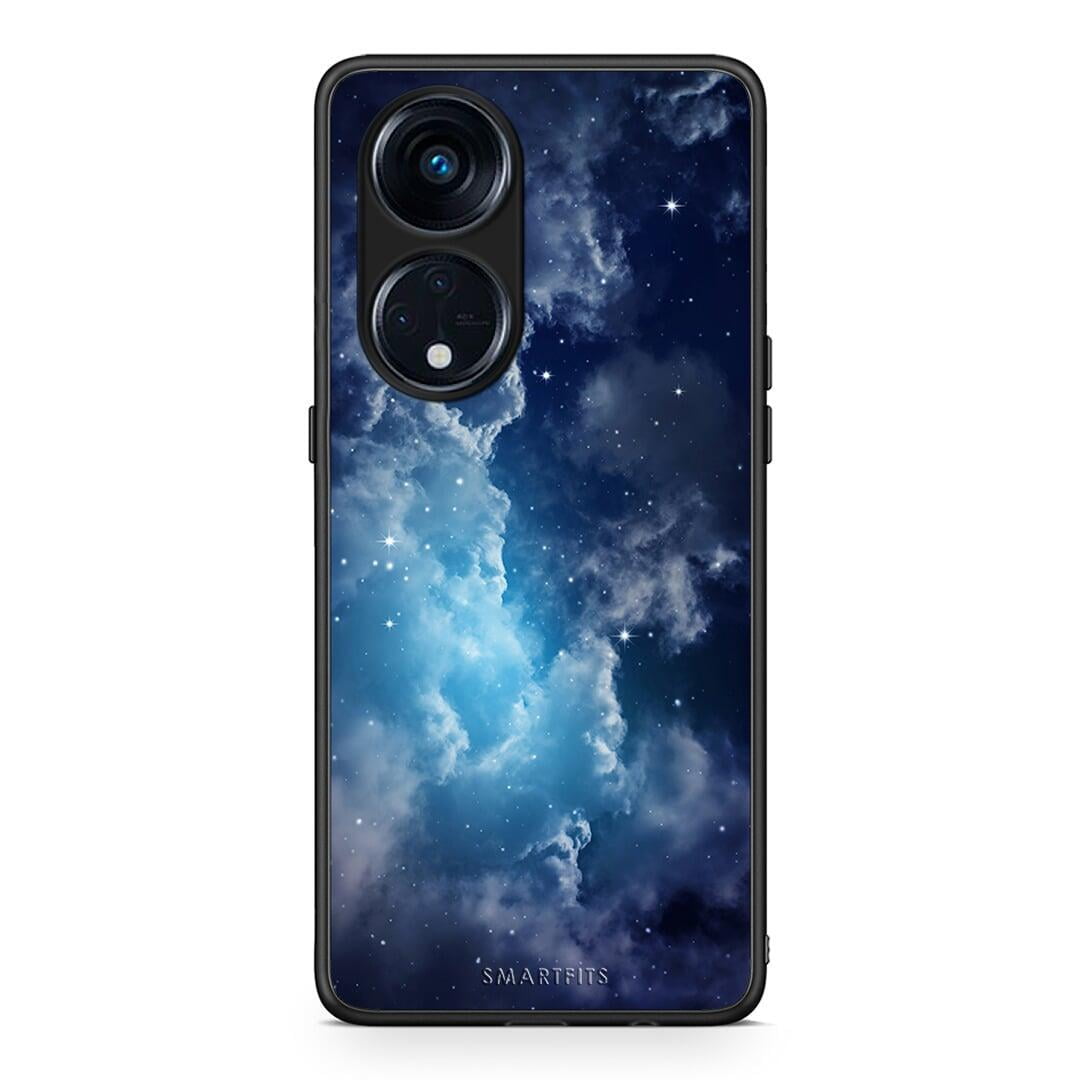 Θήκη Oppo A98 Galactic Blue Sky από τη Smartfits με σχέδιο στο πίσω μέρος και μαύρο περίβλημα | Oppo A98 Galactic Blue Sky Case with Colorful Back and Black Bezels