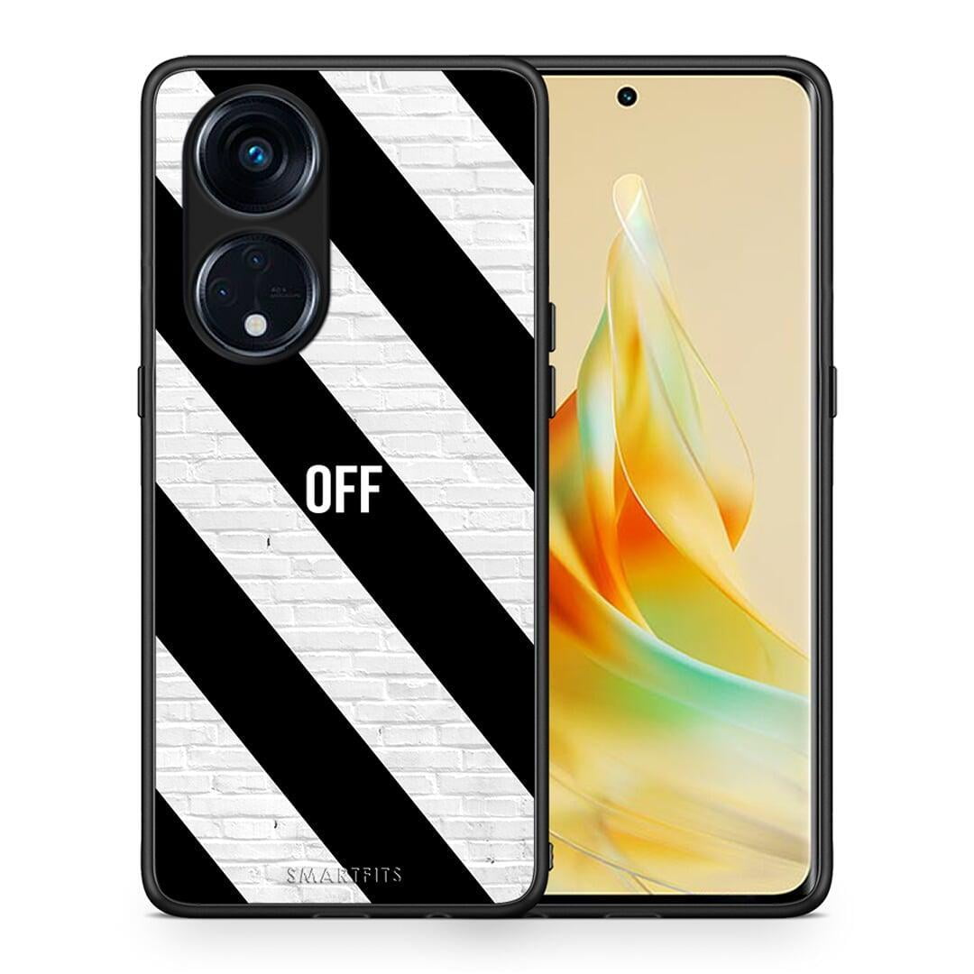 Θήκη Oppo A98 Get Off από τη Smartfits με σχέδιο στο πίσω μέρος και μαύρο περίβλημα | Oppo A98 Get Off Case with Colorful Back and Black Bezels