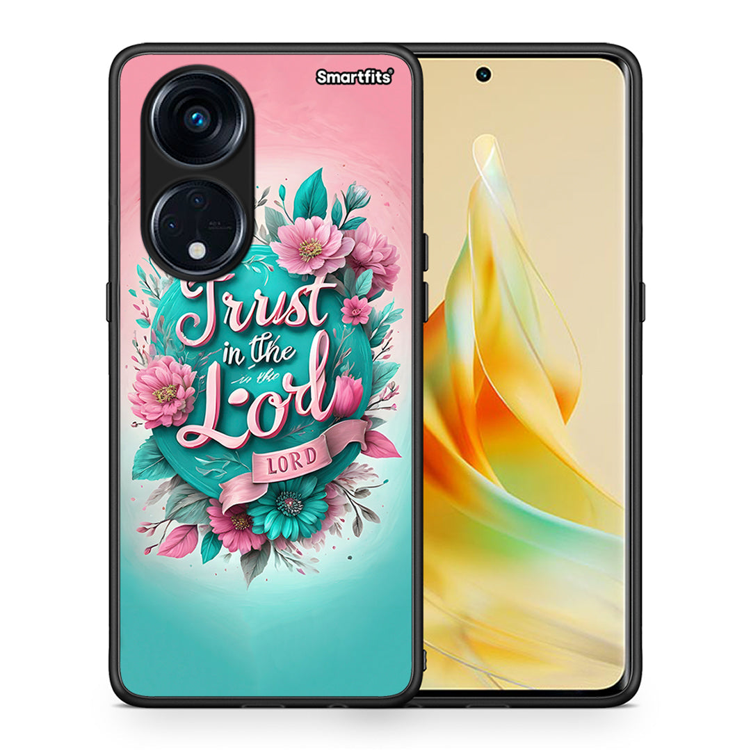 Θήκη Oppo A98 Lord Trust από τη Smartfits με σχέδιο στο πίσω μέρος και μαύρο περίβλημα | Oppo A98 Lord Trust Case with Colorful Back and Black Bezels