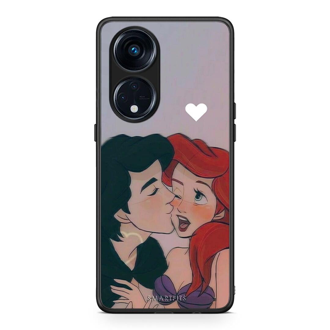 Θήκη Oppo A98 Mermaid Couple από τη Smartfits με σχέδιο στο πίσω μέρος και μαύρο περίβλημα | Oppo A98 Mermaid Couple Case with Colorful Back and Black Bezels