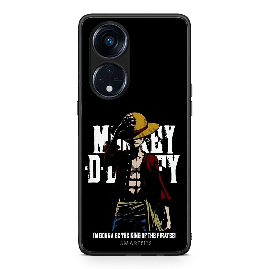 Θήκη Oppo A98 Pirate King από τη Smartfits με σχέδιο στο πίσω μέρος και μαύρο περίβλημα | Oppo A98 Pirate King Case with Colorful Back and Black Bezels