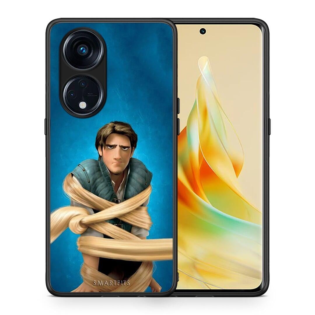 Θήκη Oppo A98 Tangled 1 από τη Smartfits με σχέδιο στο πίσω μέρος και μαύρο περίβλημα | Oppo A98 Tangled 1 Case with Colorful Back and Black Bezels