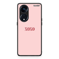 Thumbnail for Θήκη Oppo A98 XOXO Love από τη Smartfits με σχέδιο στο πίσω μέρος και μαύρο περίβλημα | Oppo A98 XOXO Love Case with Colorful Back and Black Bezels