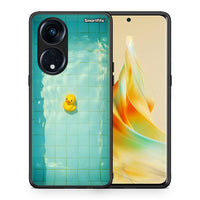 Thumbnail for Θήκη Oppo Reno8T 5G / A98 Yellow Duck από τη Smartfits με σχέδιο στο πίσω μέρος και μαύρο περίβλημα | Oppo Reno8T 5G / A98 Yellow Duck Case with Colorful Back and Black Bezels