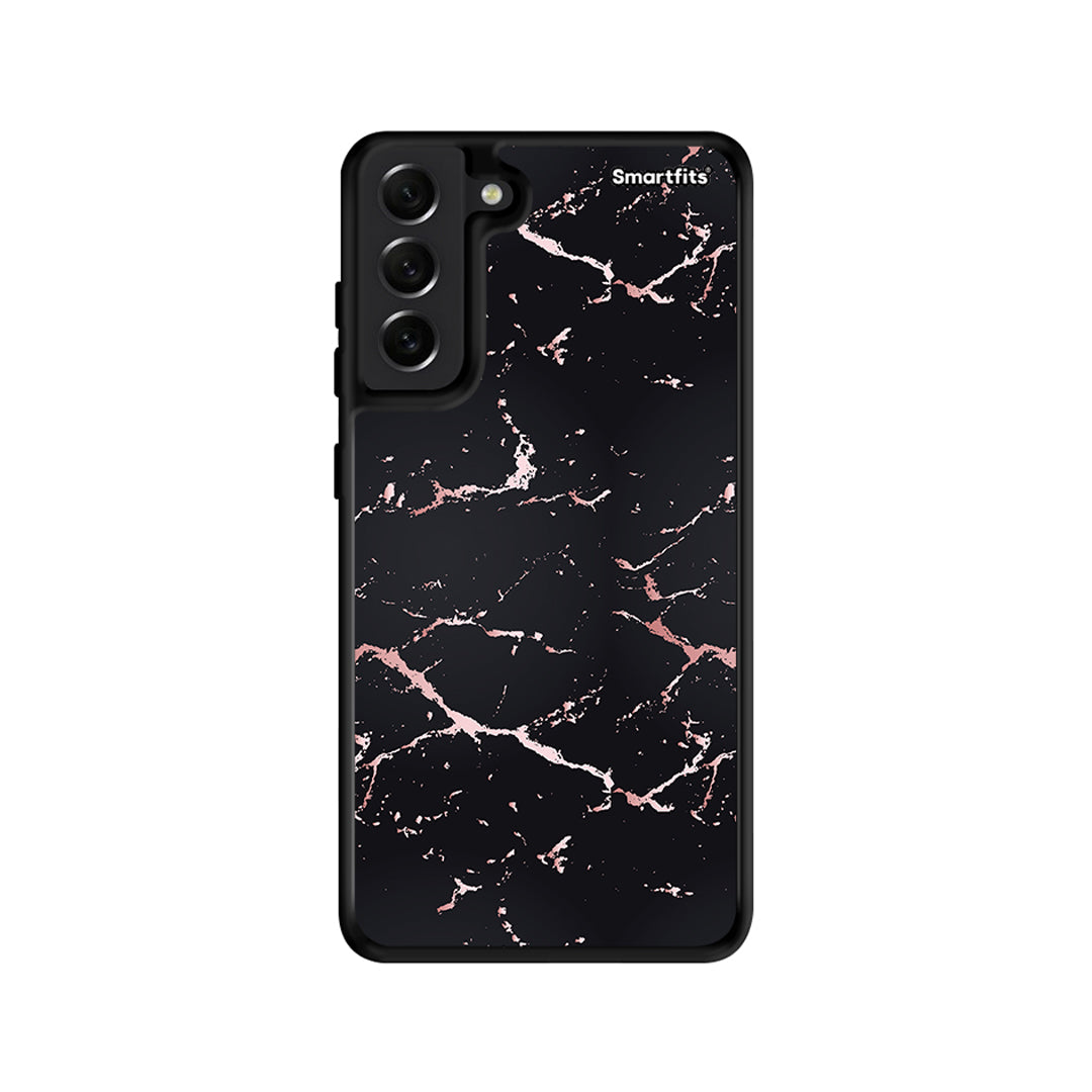 Marble Black Rosegold - Samsung Galaxy S21 FE case