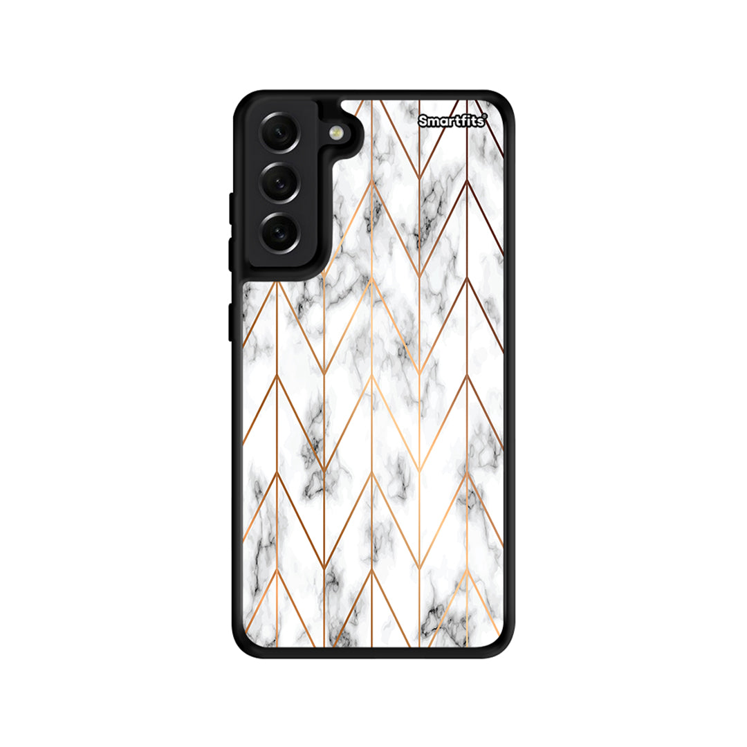 Marble Gold Geometric - Samsung Galaxy S21 Fe case