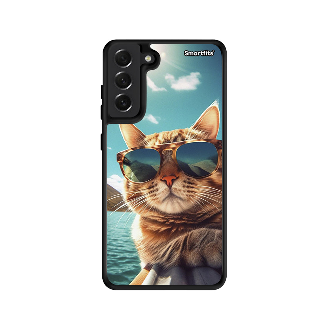 Summer Cat - Samsung Galaxy S21 Fe case