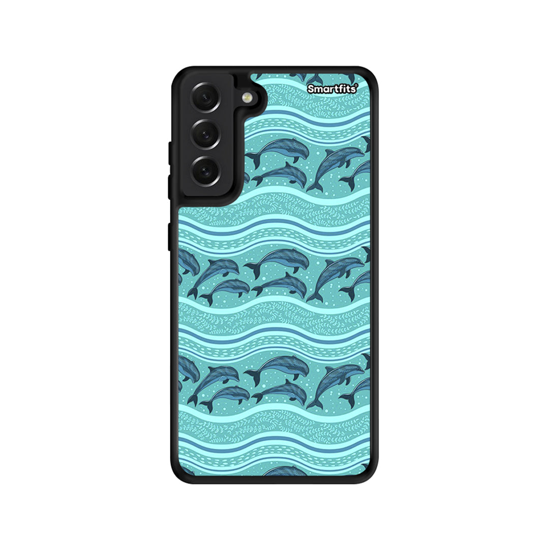 Swimming Dolphins - Samsung Galaxy S21 Fe case