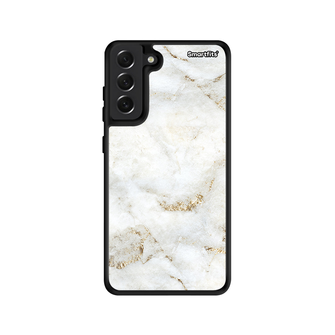 White Gold Marble - Samsung Galaxy S21 FE case 