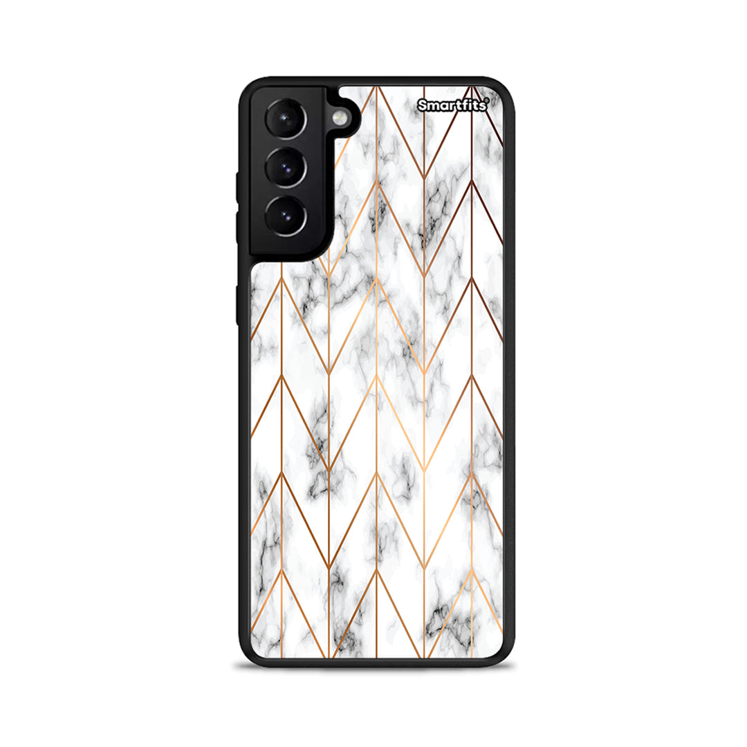 Marble Gold Geometric - Samsung Galaxy S21+ case