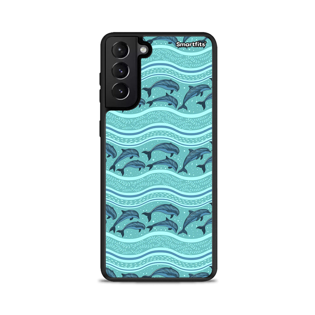 Swimming Dolphins - Samsung Galaxy S21+ case