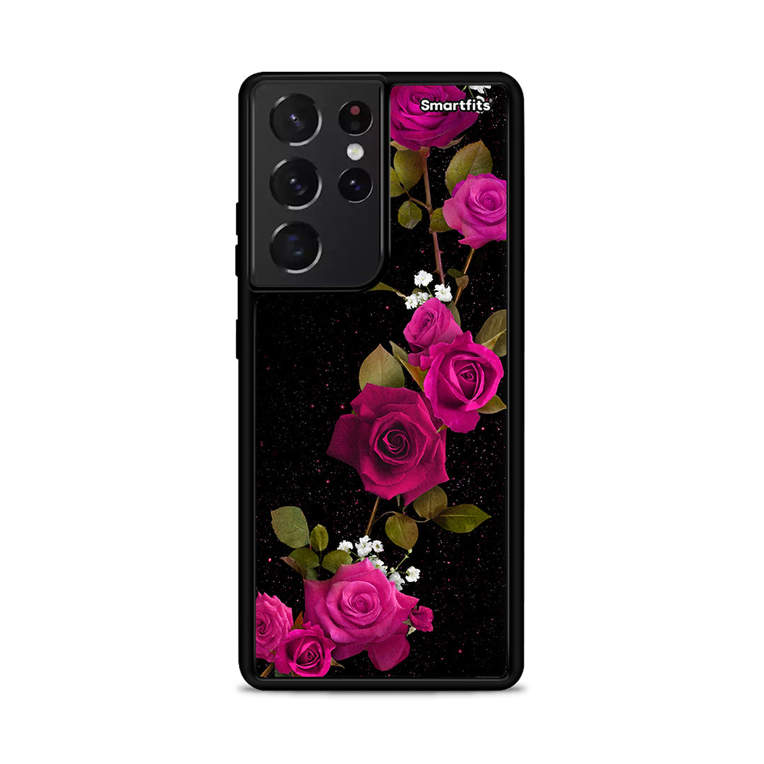Flower Red Roses - Samsung Galaxy S21 Ultra case