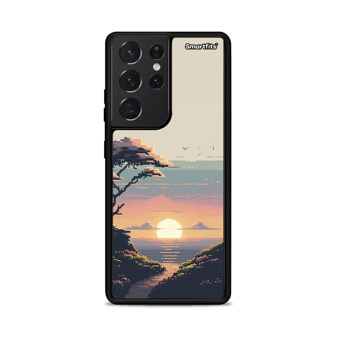 Pixel Sunset - Samsung Galaxy S21 Ultra θήκη