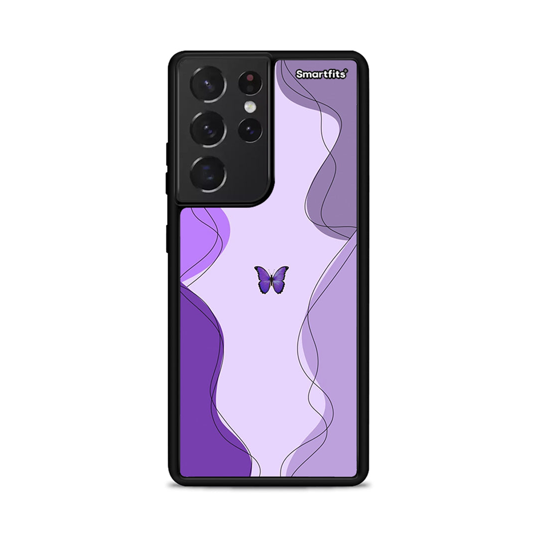 Purple Mariposa - Samsung Galaxy S21 Ultra Case