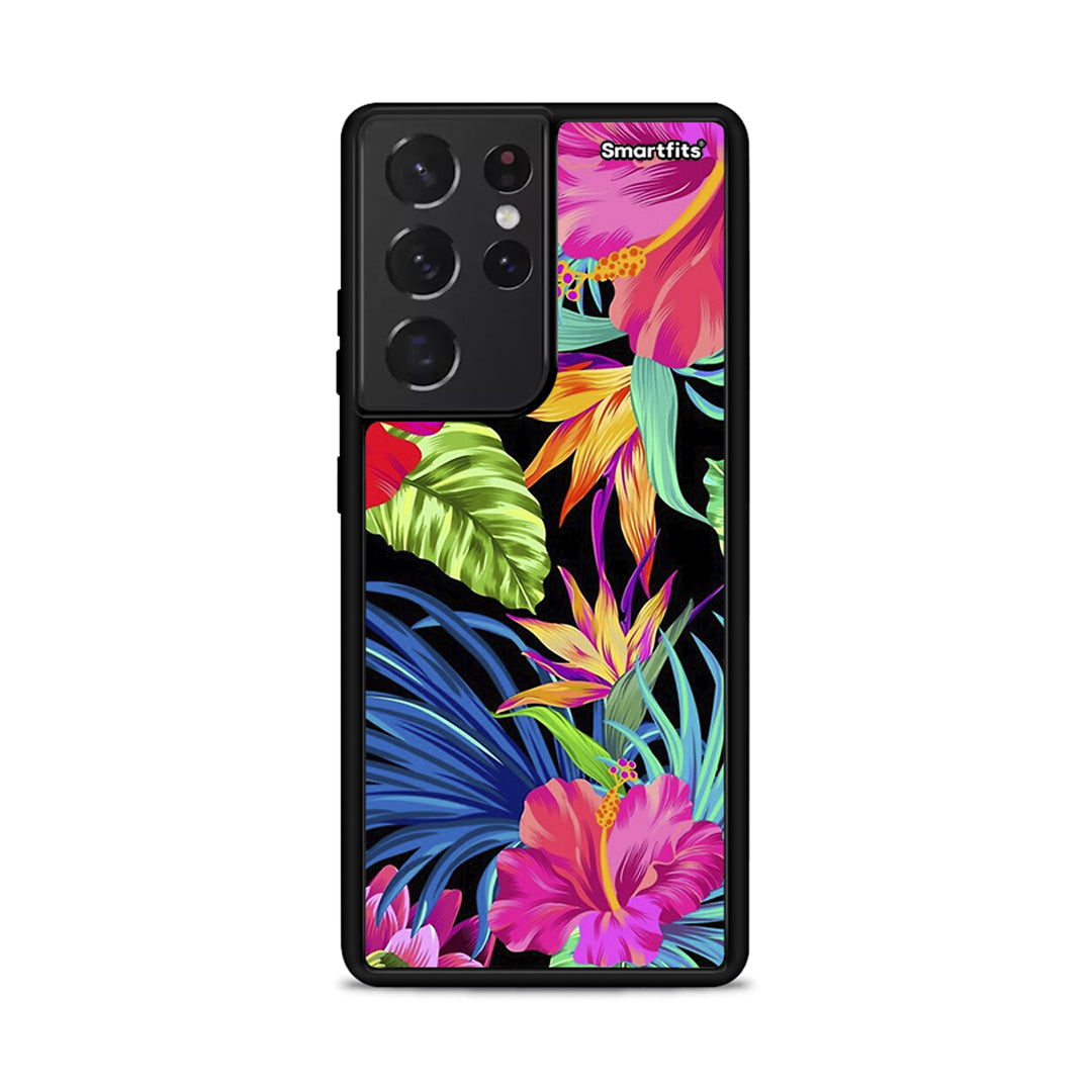 Tropical Flowers - Samsung Galaxy S21 Ultra Case