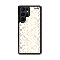 Thumbnail for Geometric Luxury White - Samsung Galaxy S22 Ultra Case